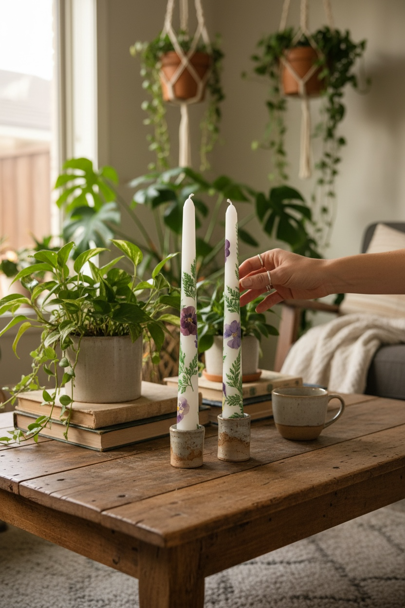 Pansy Meadow Taper Set