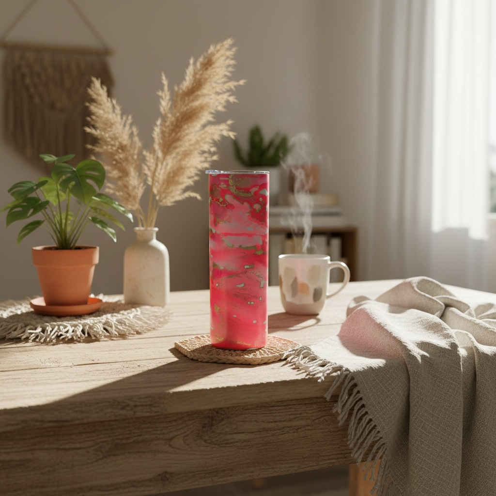 Blush Ember 20oz insulated metal tumbler