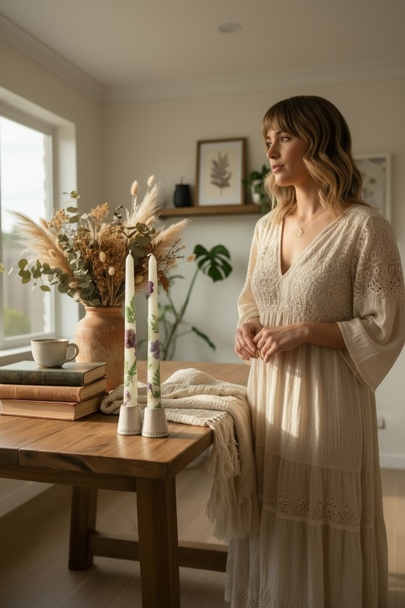 Pansy Meadow Taper Set