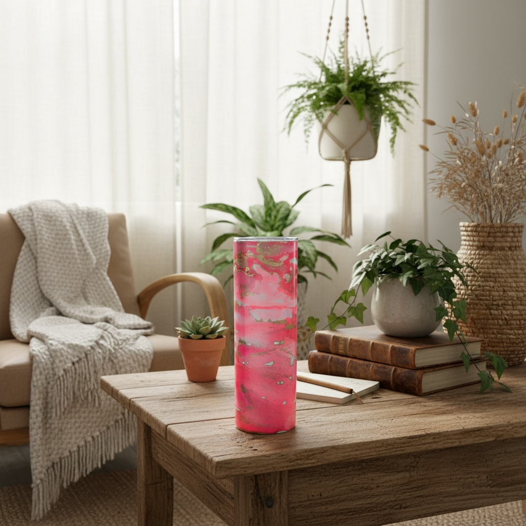 Blush Ember 20oz insulated metal tumbler