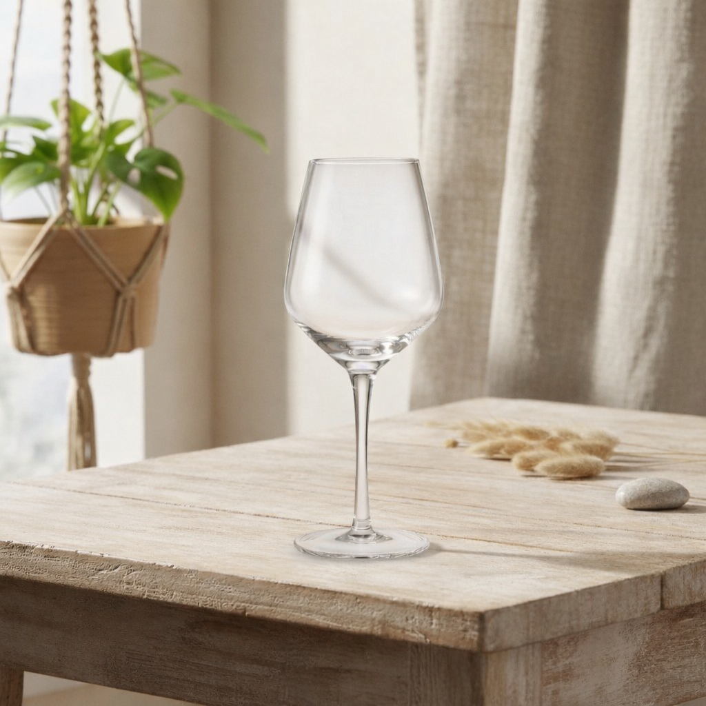 LIVE SALE ONLY - blank wine glass